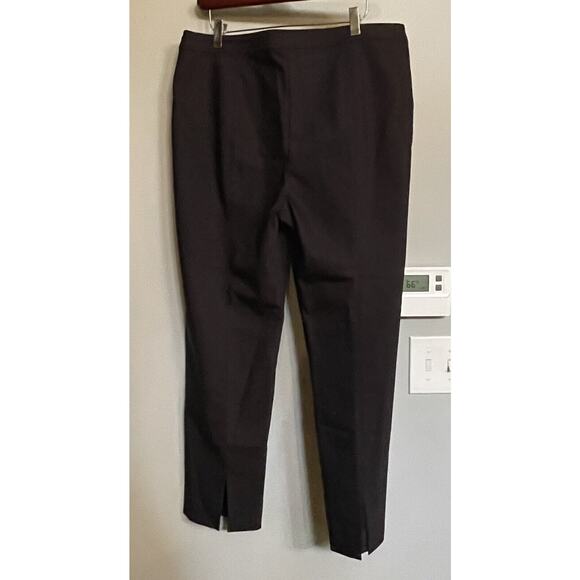 St. John Caviar Pants‎ Mid Rise Tapered Stretch Dress USA Made Sz 12 EUC - Picture 4 of 14